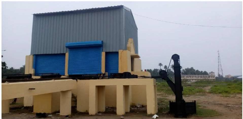 Workshop building at the Dynamic Engineers New Port yard