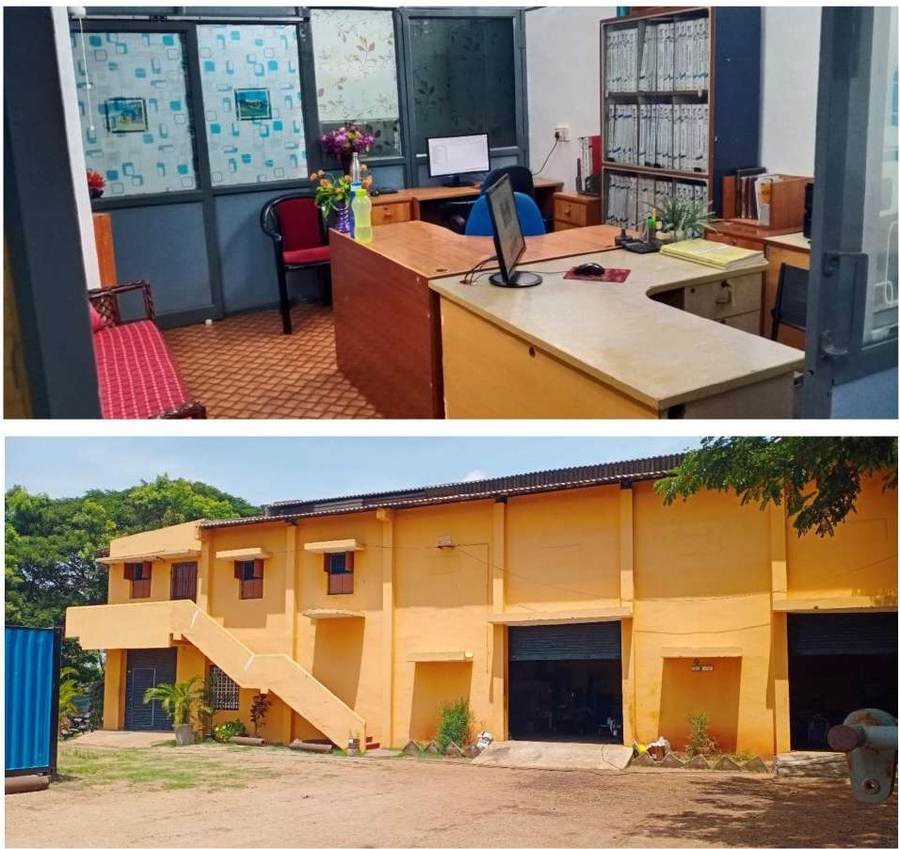 Site office interior at the New Port premises